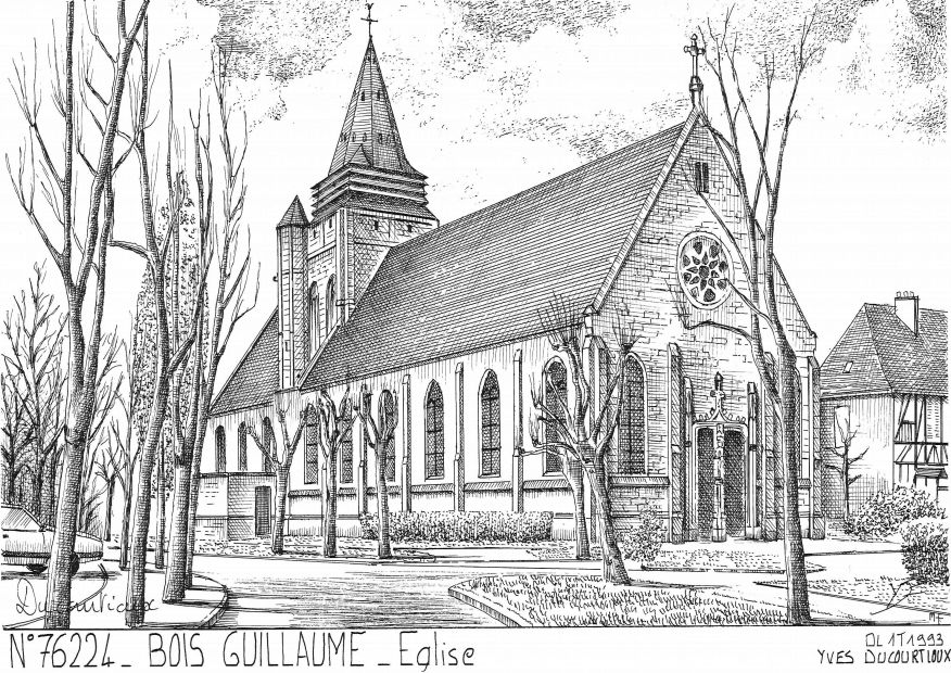 N 76224 - BOIS GUILLAUME - église